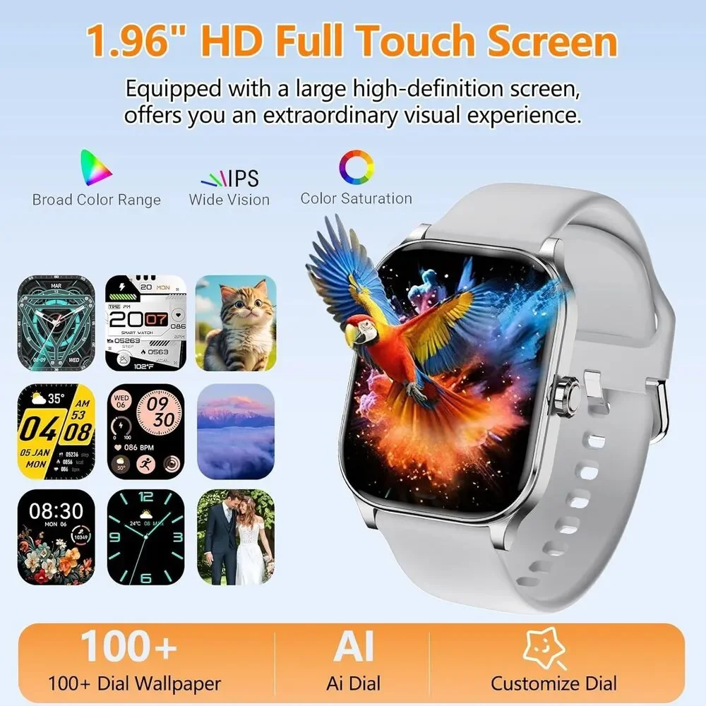 2025 Smart Watch For Men/Women, Waterproof Smartwatch Bluetooth Android/ iOS